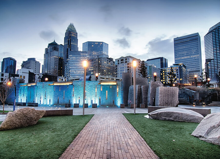Skyline of downtown Charlotte